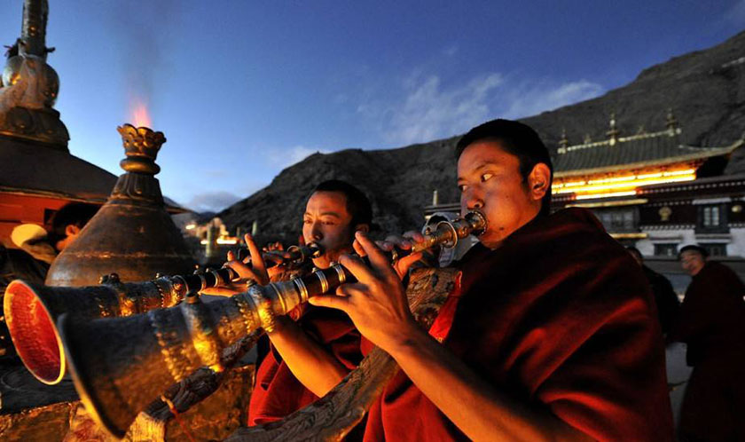 西藏燃灯节1