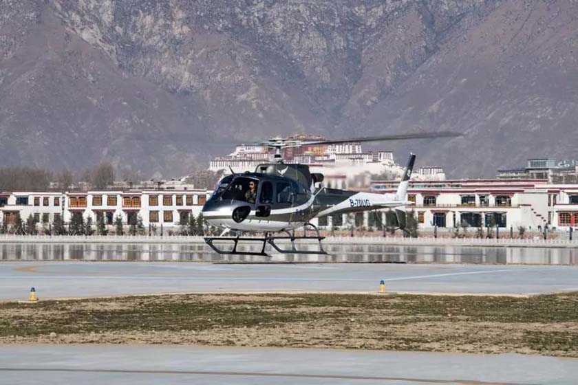 西藏直升机游玩