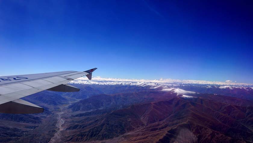 飞机上看西藏