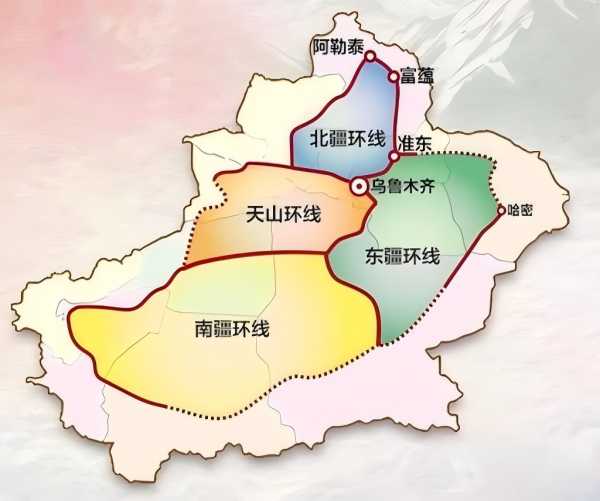 南北疆分區地圖