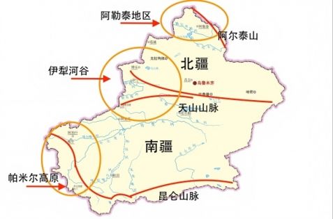 新疆地圖
