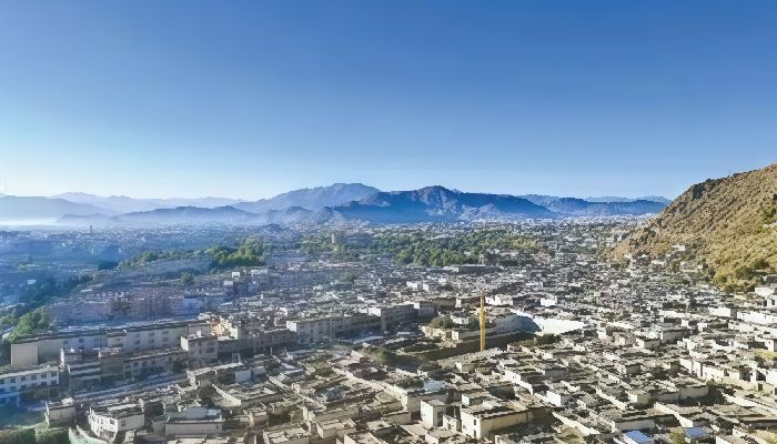 日喀則城市全景