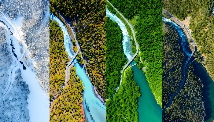 新疆四季景觀對比圖