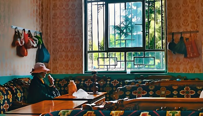 西藏拉薩八廓街甜茶館