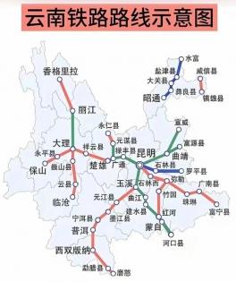 雲南地圖全圖與周邊城市旅遊指南