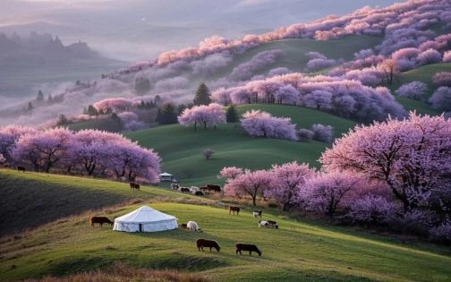 新疆那拉提杏花谷最實用攻略|避雷+路線+花期+拍照時段全整理