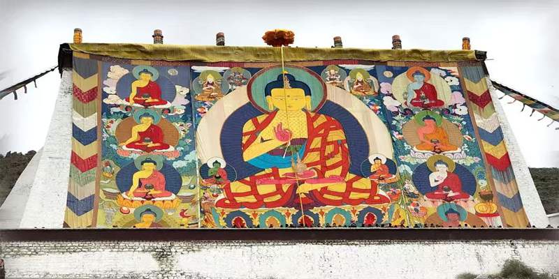 西藏日喀則展佛節