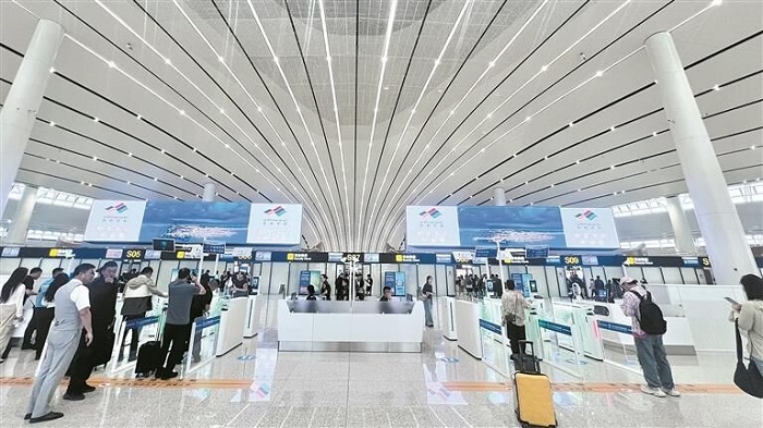 西寧機場內部候機區