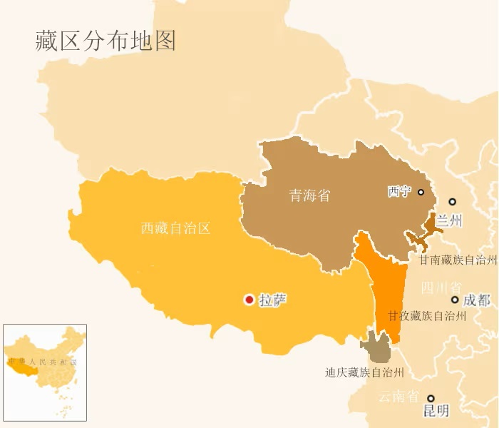 藏區分佈地圖
