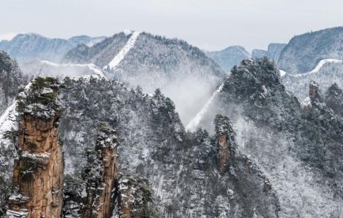 張家界12月旅遊全攻略:冬雪裹峰林暢玩不擠人