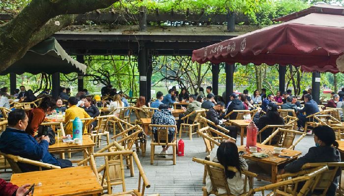 成都人民公園蓋碗茶