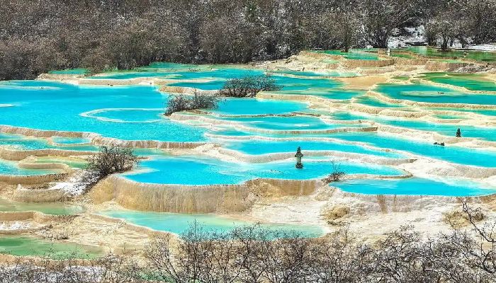 黃龍景區五彩池