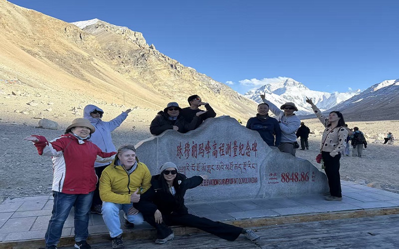 珠峰遊客照