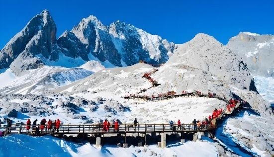 玉龍雪山冰川公園棧道