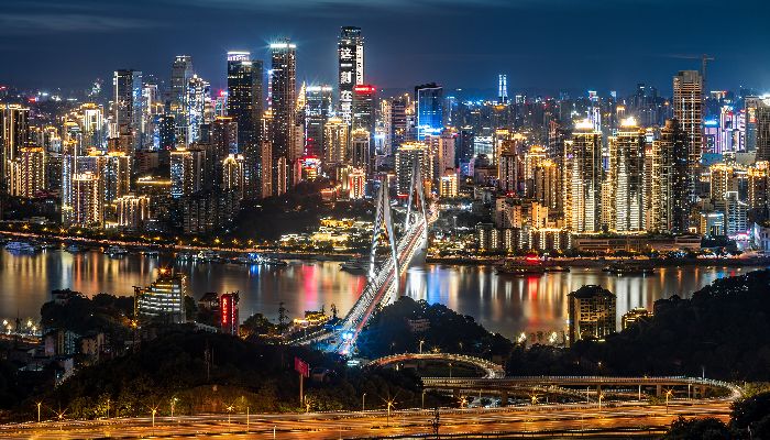 重慶南山一棵樹夜景