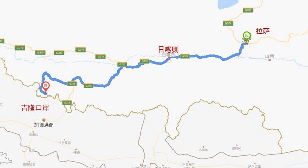 拉薩至加德滿都陸路